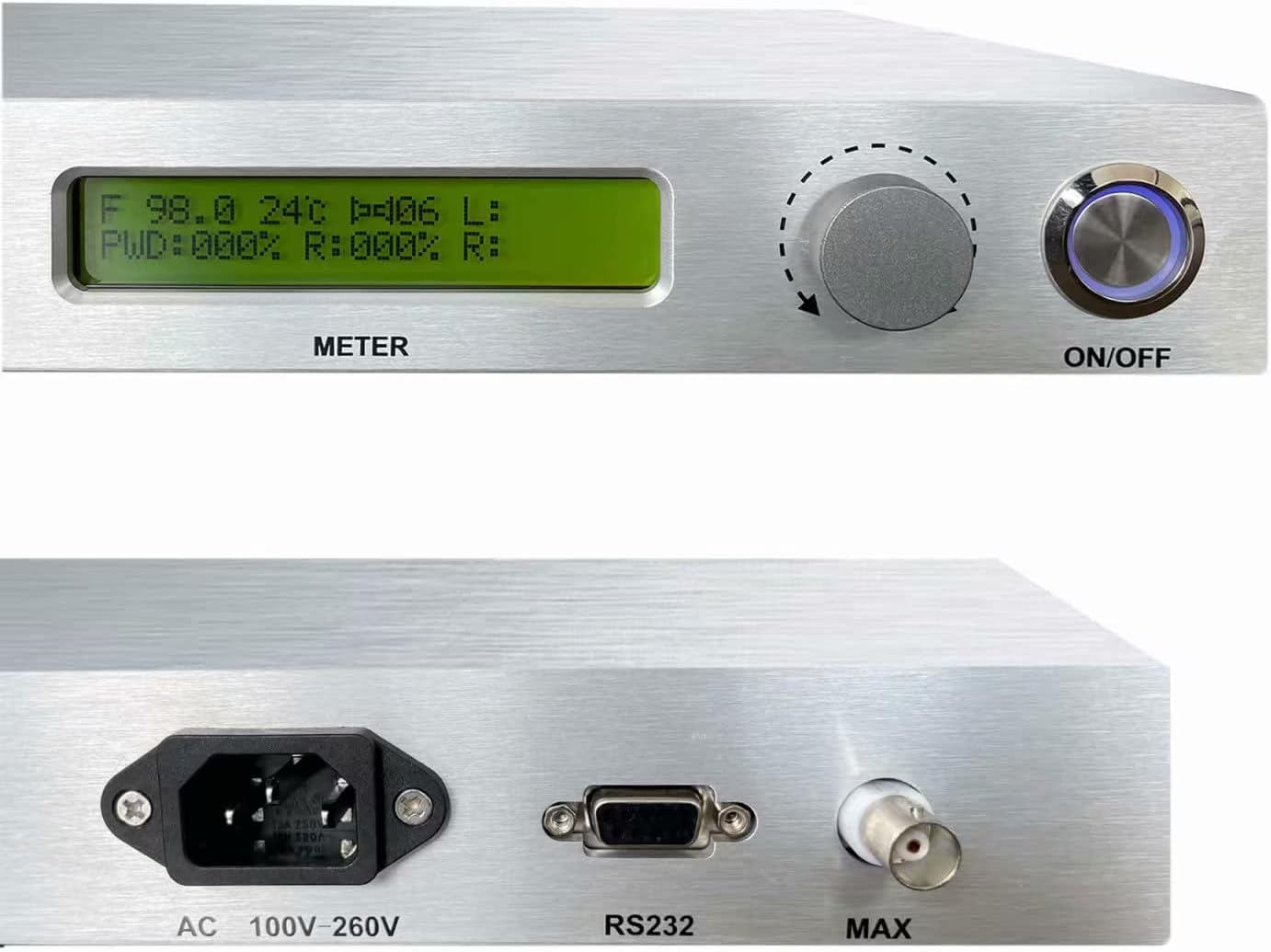 150W Long Range FM Broadcast Transmitter for Church Radio Station with Antenna Cable