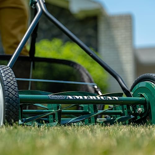 American Lawn Mower Company 1415-16 16-Inch 5-Blade Push Reel Lawn Mower, 5-Blade, Gray
