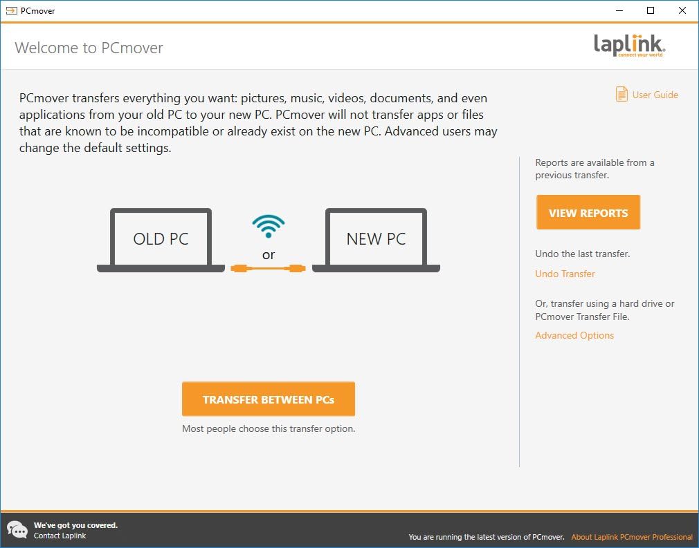 Laplink PCmover Professional | Instant Download | 2 Use | Moves Applications, Files, and Settings to Your New PC