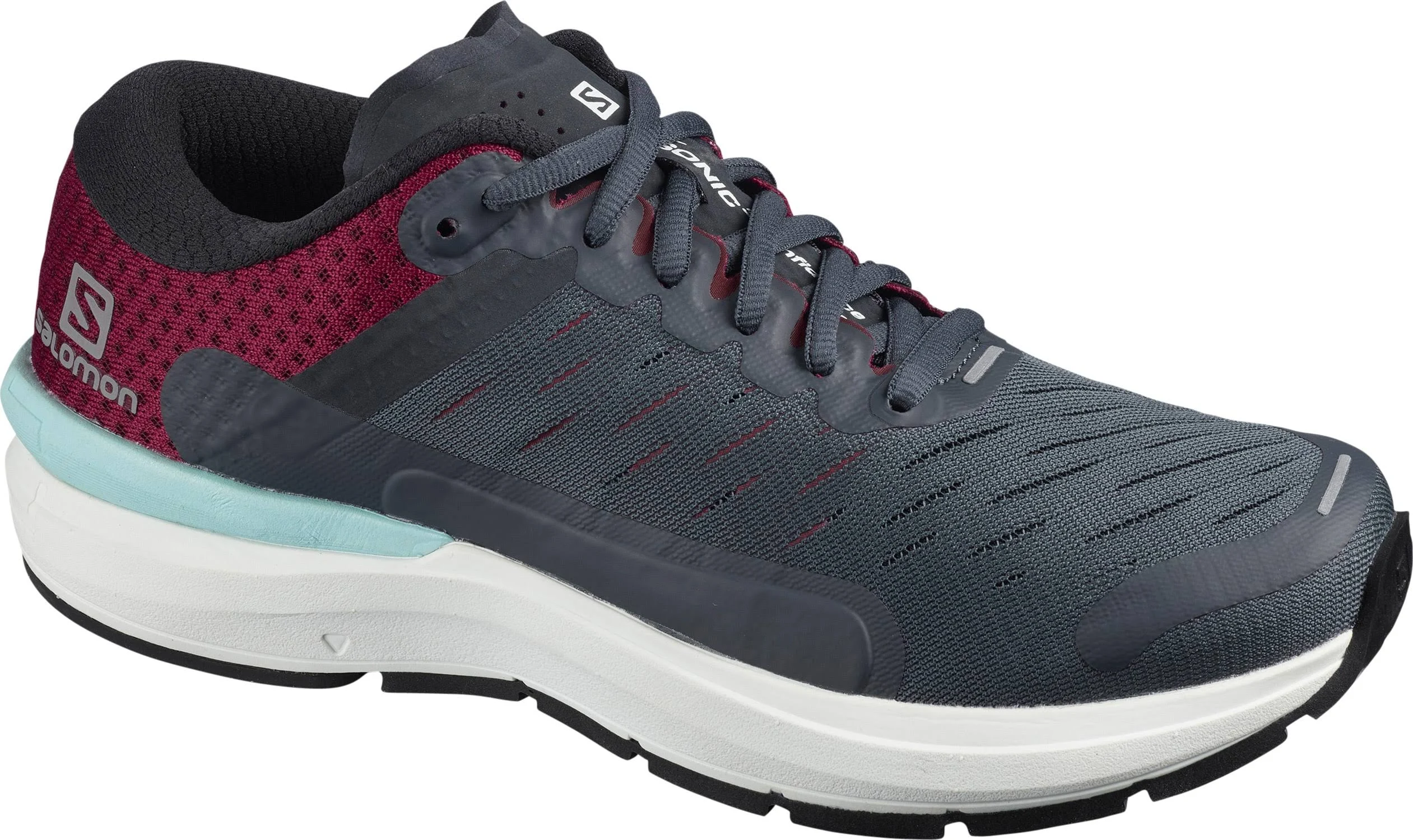 Salomon Sonic 3 Confidence India Ink/White/Beet Red 6 B