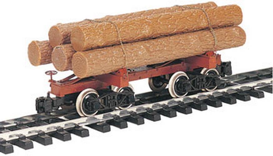Bachmann 98490 Skeleton Log Car w/Logs G