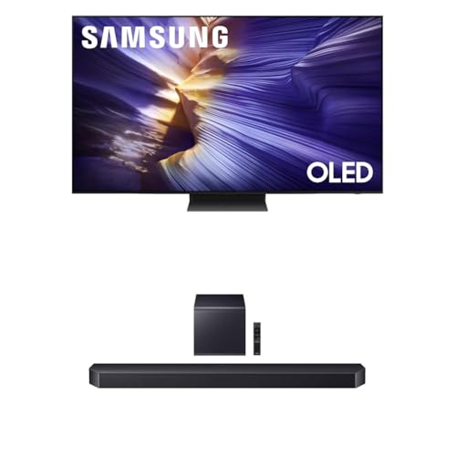 Samsung 55-Inch Class OLED S90F 4K Smart TV (2025 Model) NQ4 AI Gen3 Processor, 4K AI Upscaling Pro, OLED HDR +, Motion Xcelerator 144Hz, Samsung Vision AI, Alexa Built-in