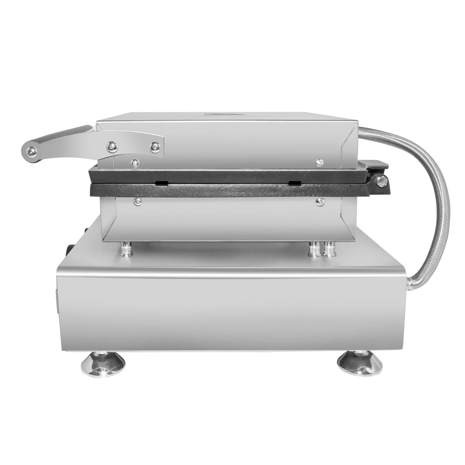ALDKitchen Waffle Stick Maker | 5 Flat Waffles | Checkered Pattern | Nonstick | Stainless Steel | 110V