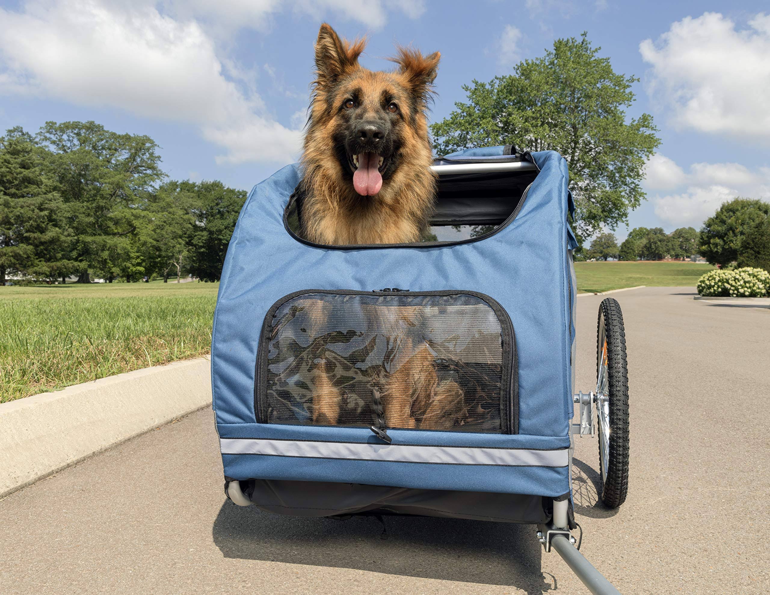 PetSafe Happy Ride Aluminum Cat u0026 Dog Bicycle Trailer, Large