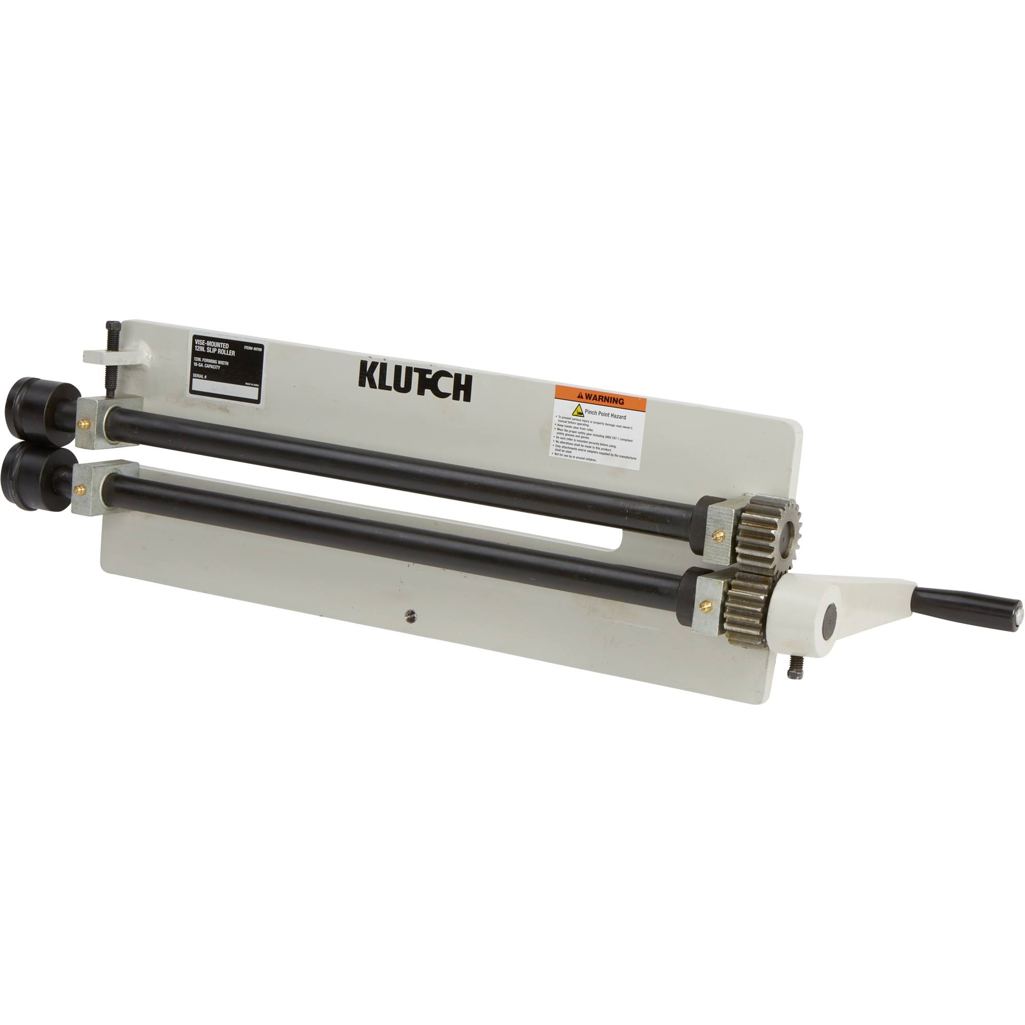 Klutch Vise-Mounted Sheet Metal Bead Roller - 18-Ga. Capacity 2707Q016