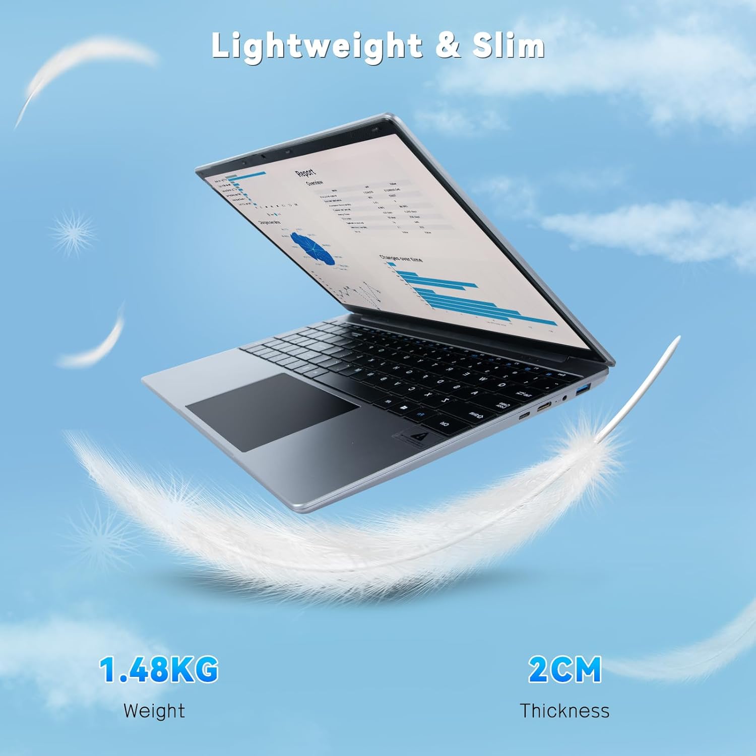 15.6'' Laptop 12GB DDR4 512GB SSD, Quad-Core Intel Celeron N5095 Processors, Windows 11 1080P IPS FHD Display Laptop Computer,Numeric Keypad USB 3.0, Bluetooth 4.2, 2.4/5G WiFi