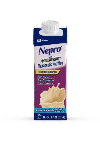 Nepro Homemade Vanilla, 8 Ounce Recloseable Carton, Abbott 64803 - Case of 24