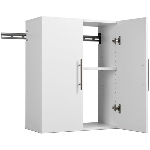 Prepac HangUps Upper Storage Cabinet - Elegant and Spacious Wall Cabinets to Maximize Your Storage, 36" Size, Classic White Finish
