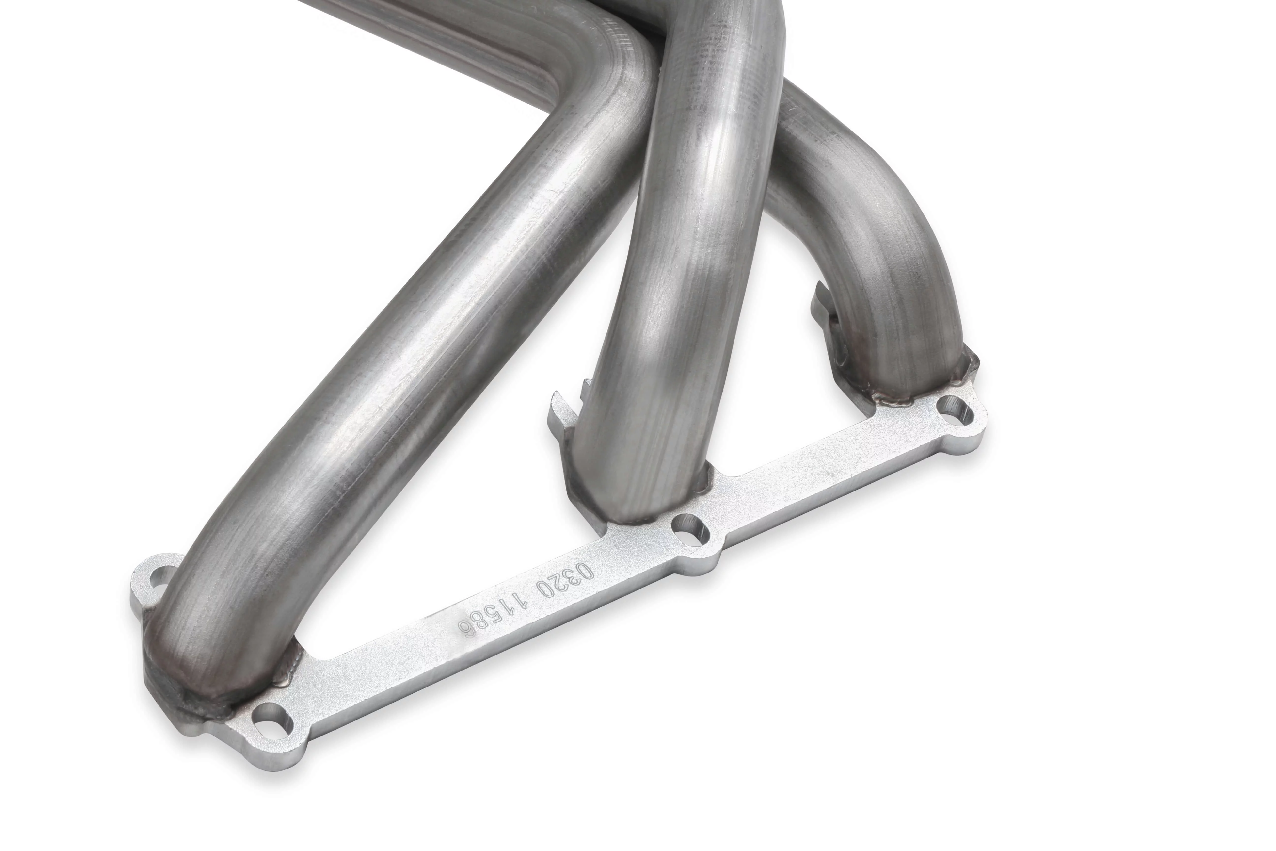 Flowtech 11586FLT Upright Headers 1-5/8" Primary, 20" Long, 27" tall, 2-1/2" x 10" Collector - 409SS Natural Finish