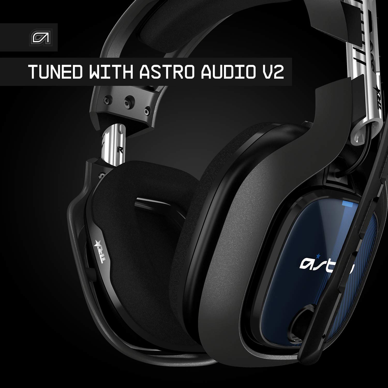 ASTRO Gaming A40 TR Wired Headset + MixAmp Pro TR with Dolby Audio for PlayStation 5, PlayStation 4, PC, Mac - Black/Blue