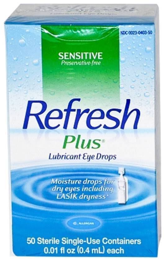 Refresh Plus Lubricant Eye Drops Moisture Lasik Dry Eyes 4 Boxes - MS55098