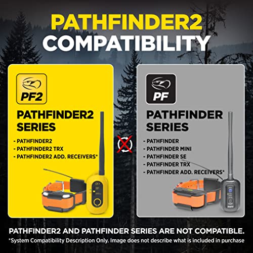 Dogtra Pathfinder 2 GPS Dog Tracker e Collar 9 Mile Long Range LED Light No Monthly fees Free App Waterproof Smartwatch Control Satellite Real Time Tracking Multiple Dogs Smartphone Required