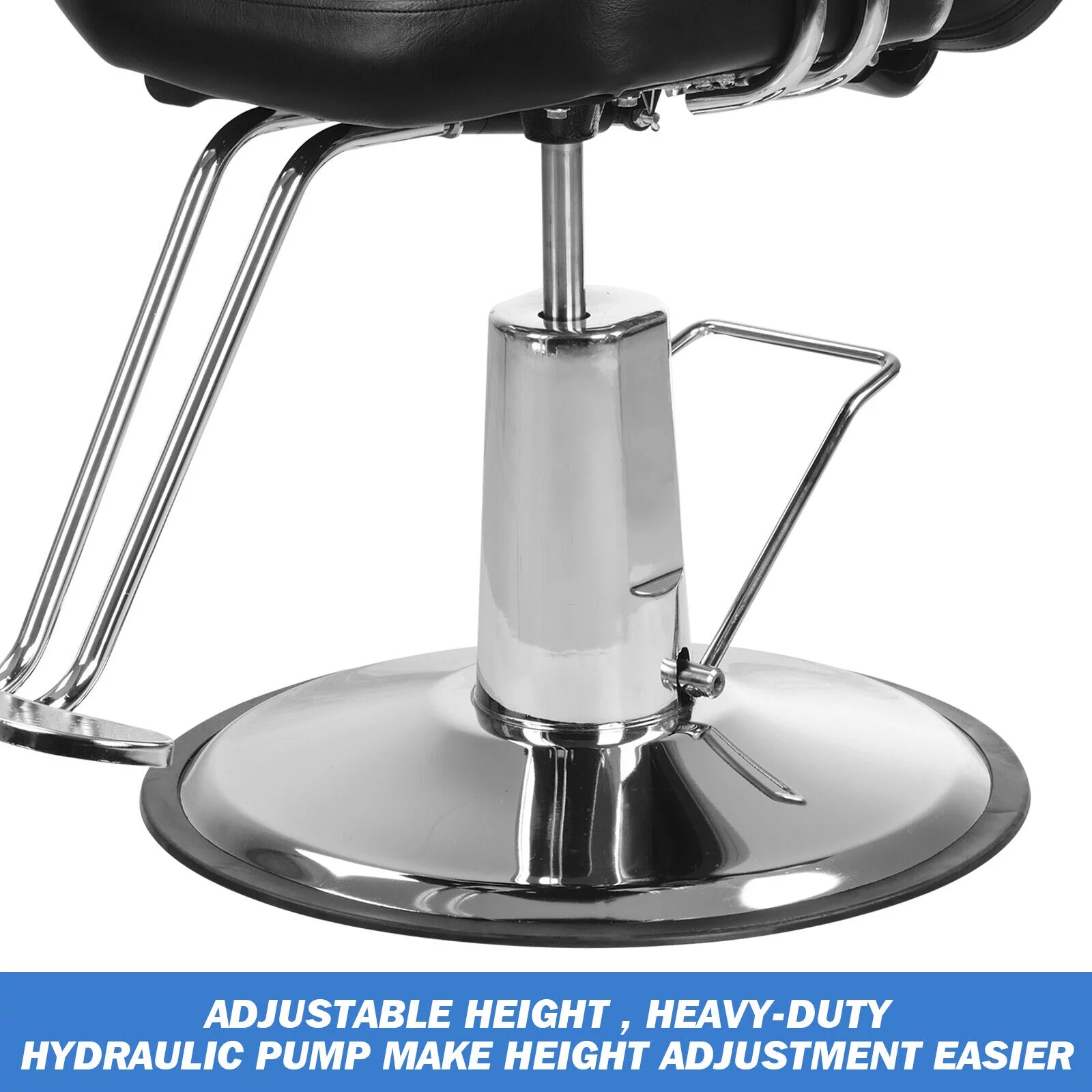 Artist hand Black All Purpose Hydraulic Barber Chair Reclining Hair Stylist Salon Equipment for Barbershop