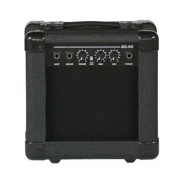 Davison Guitars Full Size Black Electric Guitar with Amp, Case and Accessories Pack Beginner Starter Package