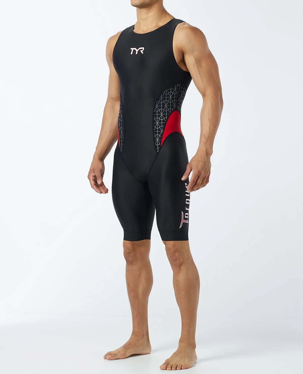 TYR Torque Pro Men&s Swimskin Black/Red SM