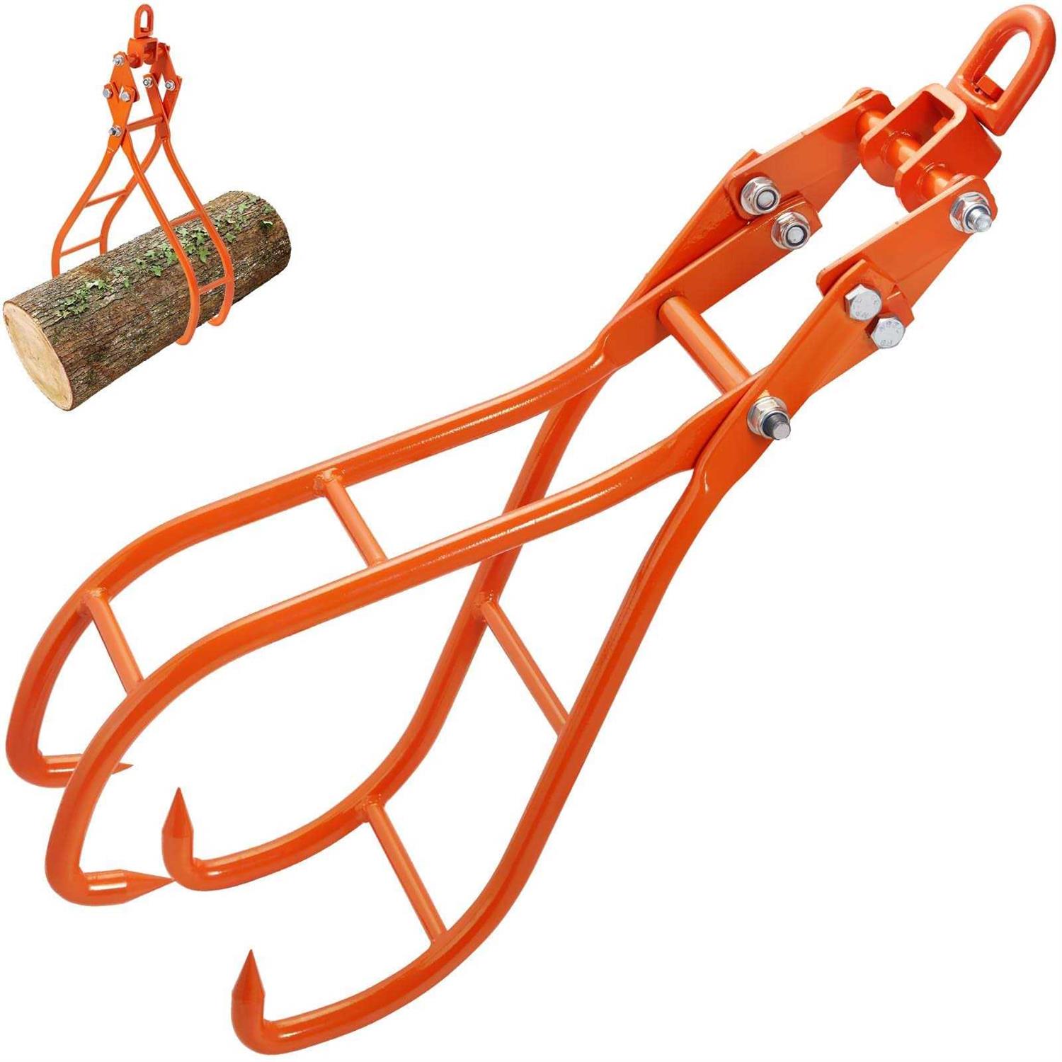 VEVOR Timber Claw Hook 4 Claw Log Grapple for Logging Tongs