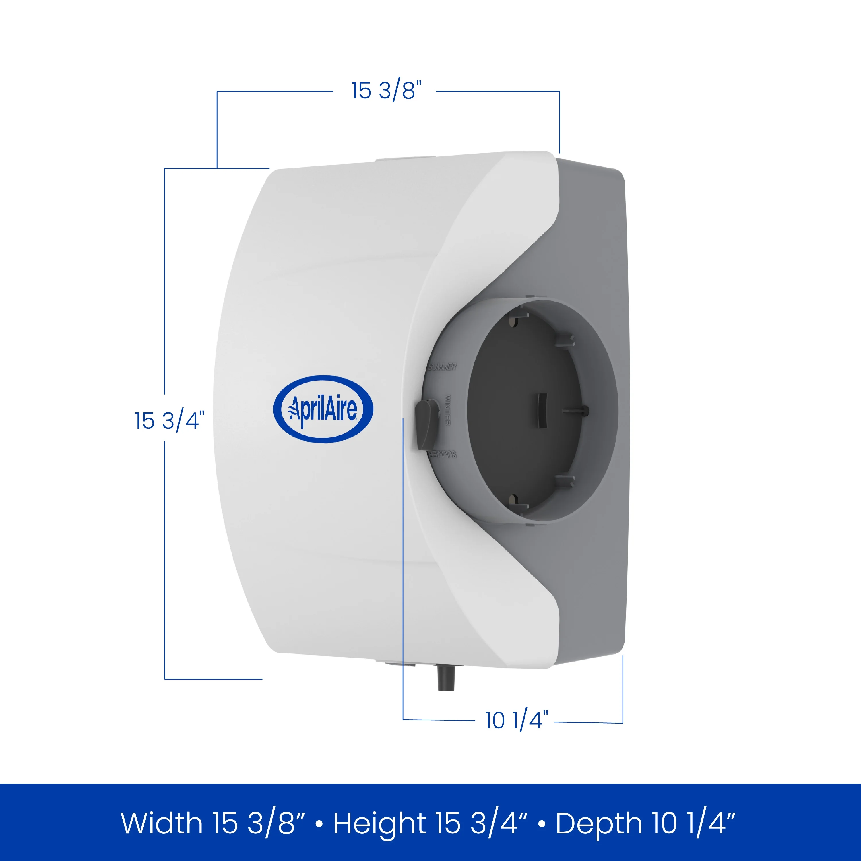 AprilAire 400M Whole-House Humidifier - Manual - Large Capacity Water Saver Furnace Humidifier for Homes up to 4,000 Sq. Ft.