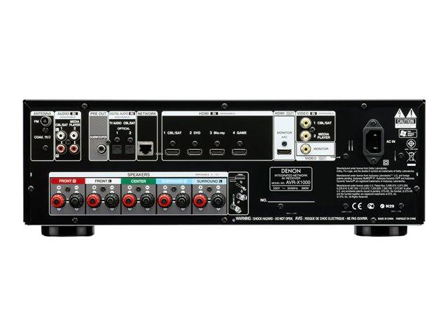Denon IN-Command Series AVR-X1000 5.1 Channel AV Network Receiver
