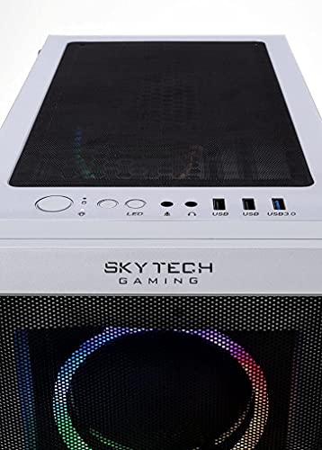Skytech Gaming Azure PC Desktop – Intel Core i7 12700F 2.1 GHz, NVIDIA RTX 4080, 1TB NVME Gen4 SSD, 32GB DDR5 RAM RGB, 1000W Gold PCIE 5.0 PSU, 360mm AIO, 11AC Wi-Fi, Windows 11 Home 64-bit,White