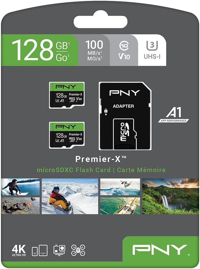 PNY 512GB Premier-X Class 10 U3 V30 microSDXC Flash Memory Card