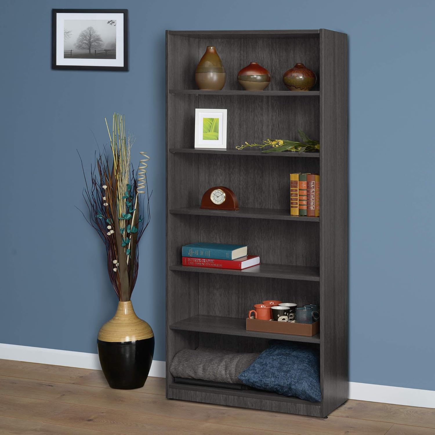 Regency Legacy 71"" High Bookcase- Ash Grey (LBC7132AG)