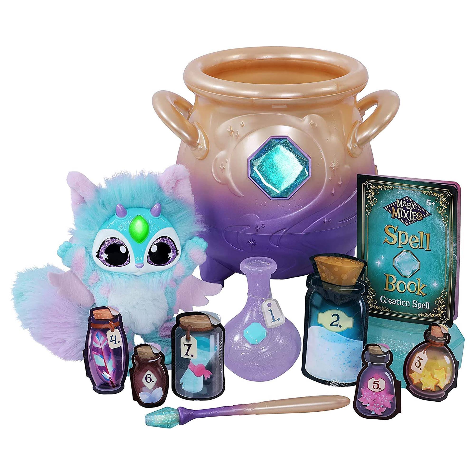 Magic Mixies Blue Interactive Plush Toy Magical Misting Cauldron