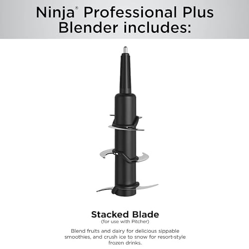Ninja BN751 Professional Plus DUO Blender, 1400 Peak Watts, 3 Auto-IQ Programs for Smoothies, Frozen Drinks & Nutrient Extractions, 72-oz. Total Crushing Pitcher & (2) 24 oz. To-Go Cups, Black