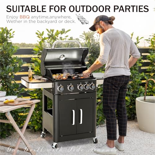 Sophia & William Gas Grill Propane BBQ Grill Barbecue Grill Outdoor