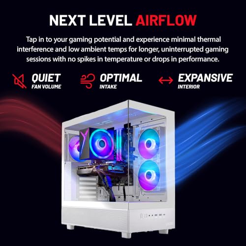 Skytech Blaze4 Mini Gaming PC Desktop, Ryzen 7 5700 3.7 GHz (4.6GHz Turbo Boost), NVIDIA RTX 4060 8GB GDDR6X, 1TB SSD, 16GB DDR4 RAM 3200, 650W Gold PSU, Wi-Fi, Win 11 Home