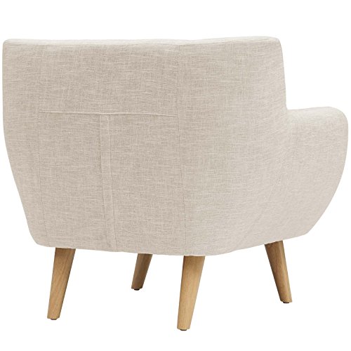 Modway Remark Mid-Century Modern Loveseat With Upholstered Fabric In Teal