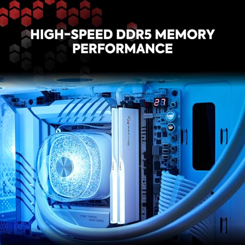 G.SKILL Ripjaws M5 Series (Intel XMP 3.0) DDR5 RAM 64GB (2x32GB) 6400MT/s CL32-39-39-102 1.40V Desktop Computer Memory UDIMM - Matte Black (F5-6400J3239G32GX2-RM5RK)