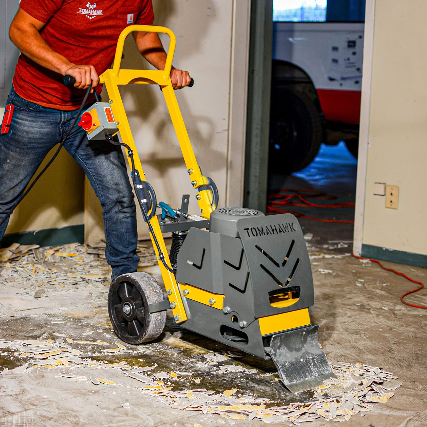 Tomahawk Power TSCP8 8in. Electric Scraper Tile Vinyl Carpet Wood Floor Remover