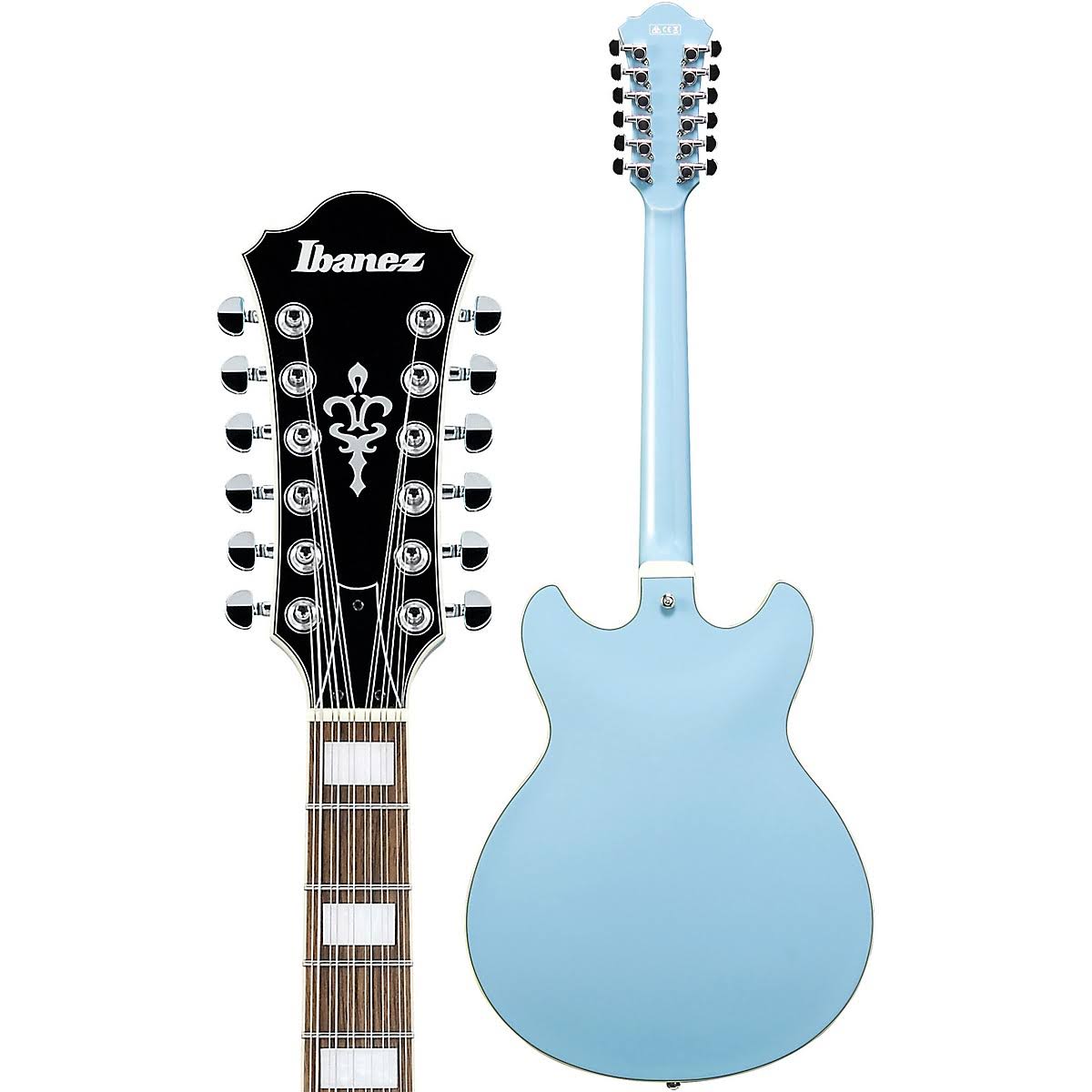 Ibanez Artcore AS7312 Electric Guitar, 12-String, Mint Blue