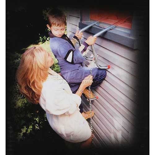 Saf-Escape 3 Story Steel Chain Fire Escape Ladder, Model #1025