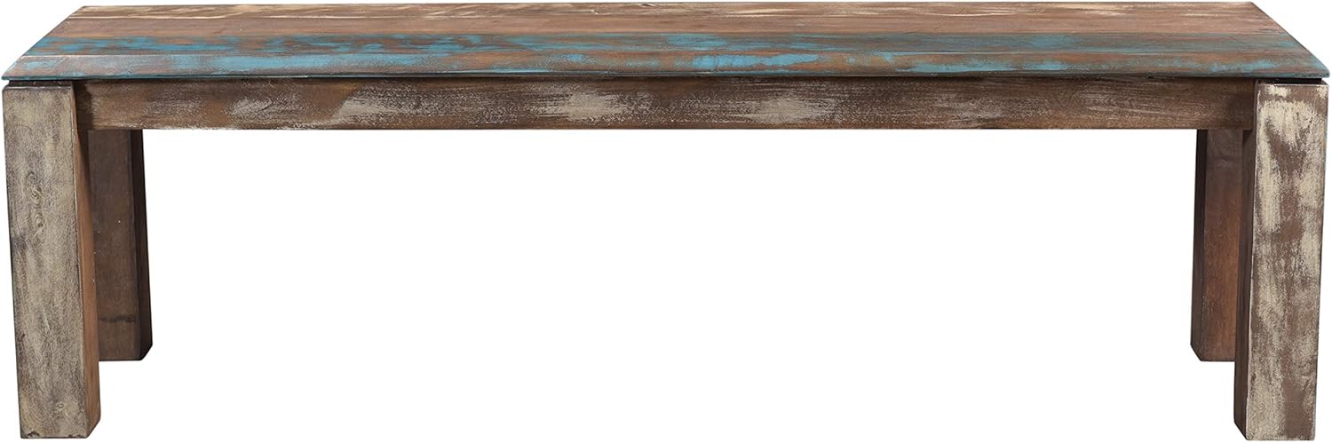 Timbergirl Sheesham Wood Live Edge 50" Bench, 60", Brown
