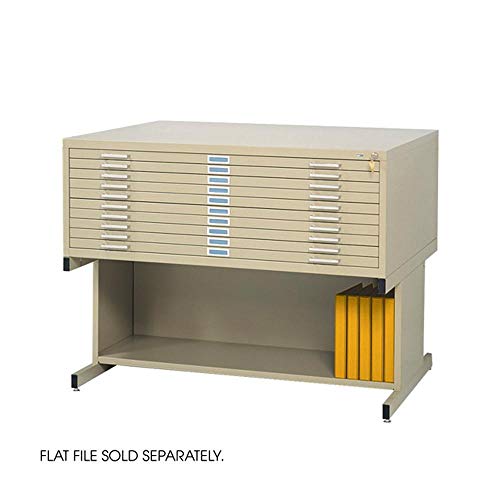 Safco Products 4997WHR Flat File Closed Base for 5-Drawer 4996WHR Flat File, Sold Separately, White