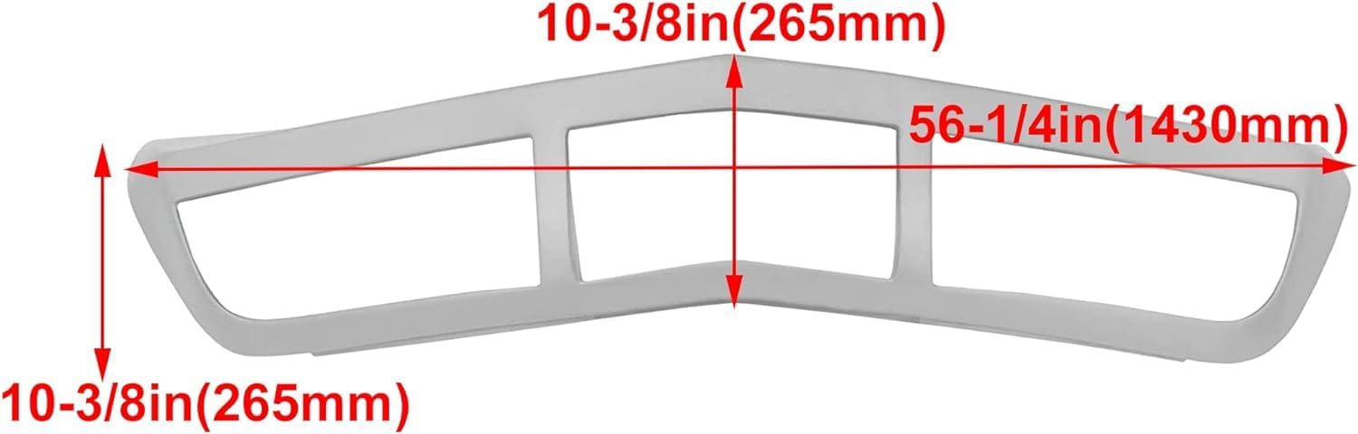 KUAFU Front Bumper Fiberglass Compatible with 1973-1974 Chevrolet Corvette Replacement for 6263597