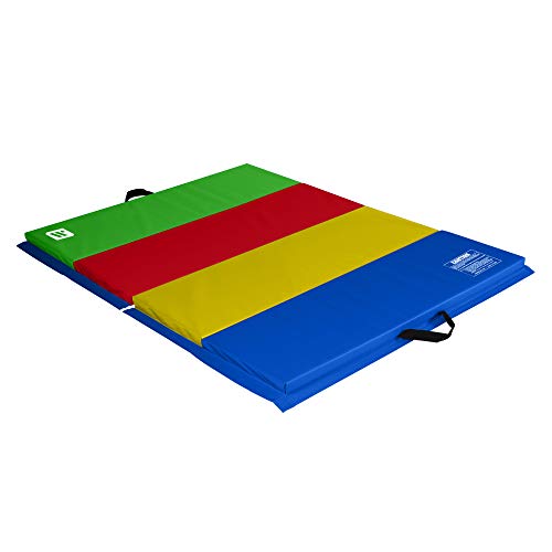 We Sell Mats - 4 ft x 6 ft x 2 - Personal Fitness & Exercise Mat for Home Workout - Lightweight and Folds for Carrying – All Purpose Gym Mat – Thick Mat for Yoga, Pilates, Stretches, Floor Exercises