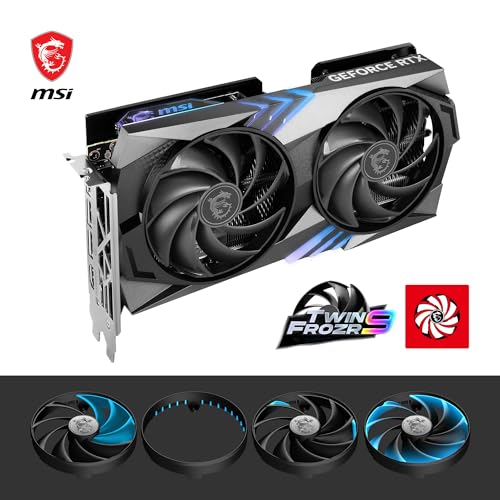 MSI GeForce RTX 4060 Ti Ventus 2X Black 8G OC Graphics Card -NVIDIA RTX 4060 Ti, 8GB GDDR6 Memory, 18Gbps, PCIe 4.0, DLSS3