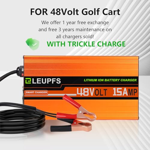 18 Amp 36 Volt Lithium Battery Charger for Golf Cart,with Trickle Charge,Suitable for LiFePO4 Batteries,5-7H Full Charge,36V Lithium Charger,36V Lithium Battery Charger for EZGO,Club Car,Yamaha