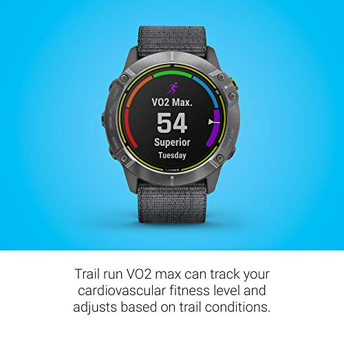Garmin Enduro, Ultraperformance Multisport GPS Watch with Solar Charging Capabilities, Battery Life Up to 80 Hours in GPS Mode, Carbon Gray DLC Titanium with Black UltraFit Nylon Band (Renewed)