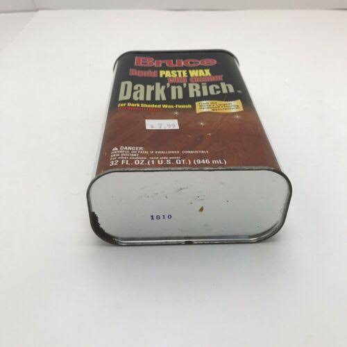 Bruce Liquid Paste Wax with Cleaner Dark N Rich Finish Hardwood Floor New