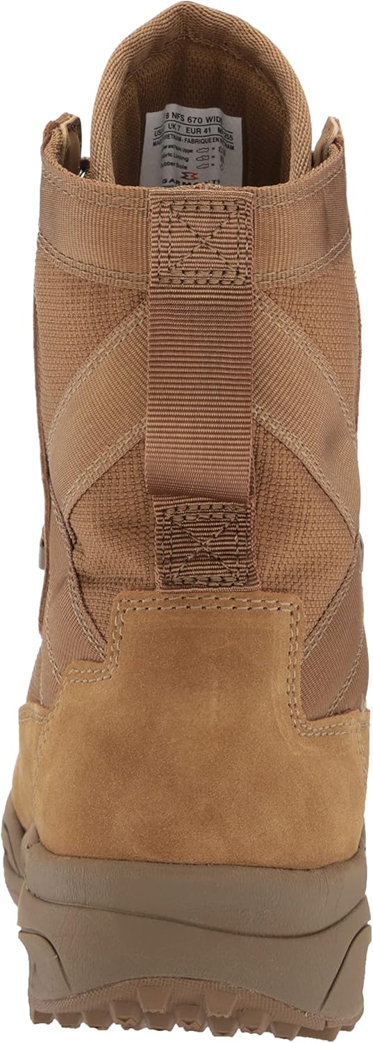 GARMONT TACTICAL T8 NFS Military Combat Boots for Men and Women, Army, Air Force, AR670-1 Compliant Footwear, Lightweight, Suede Leather, Coyote, Size 14.5 Wide
