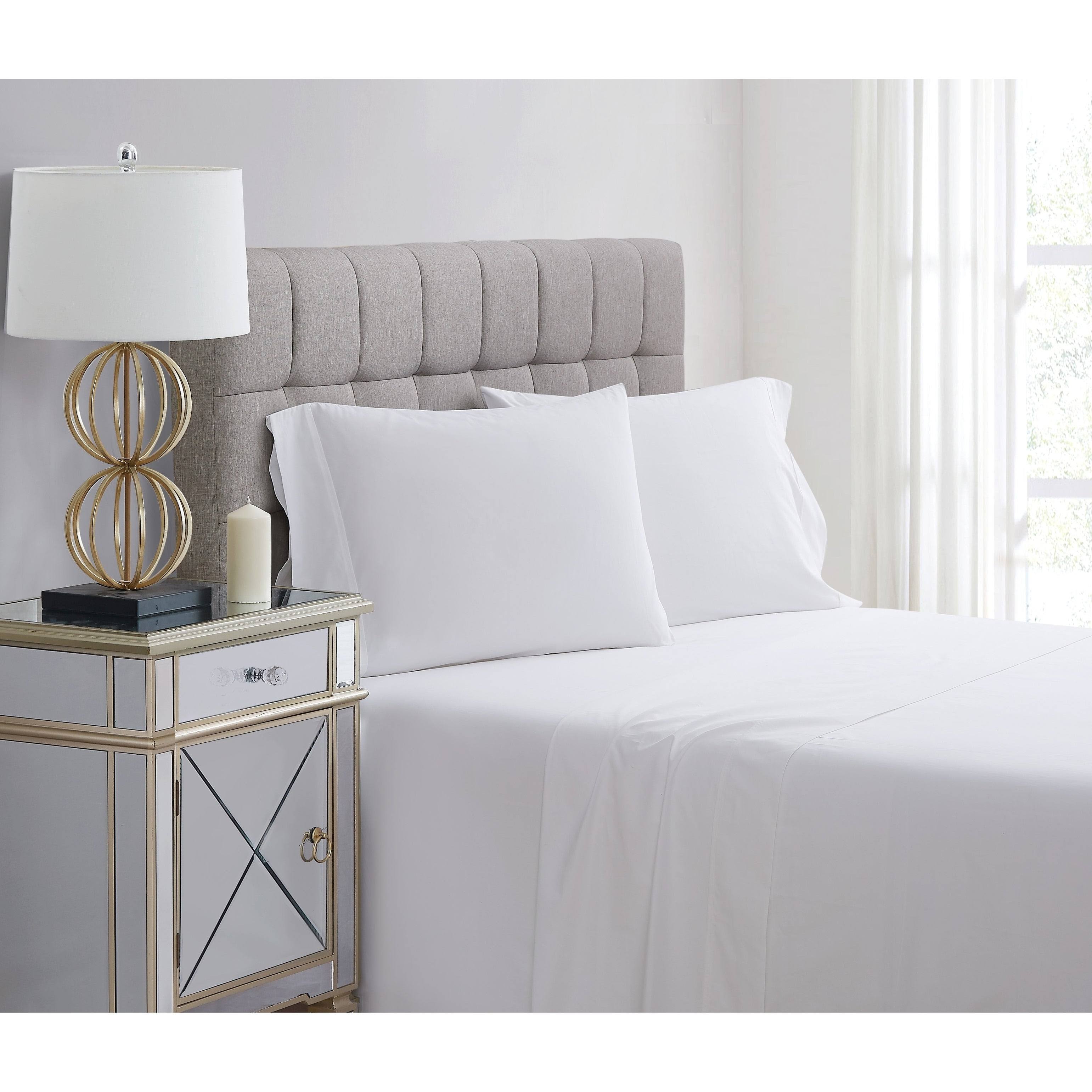Charisma 400 Percale Sheet Set - White - Queen