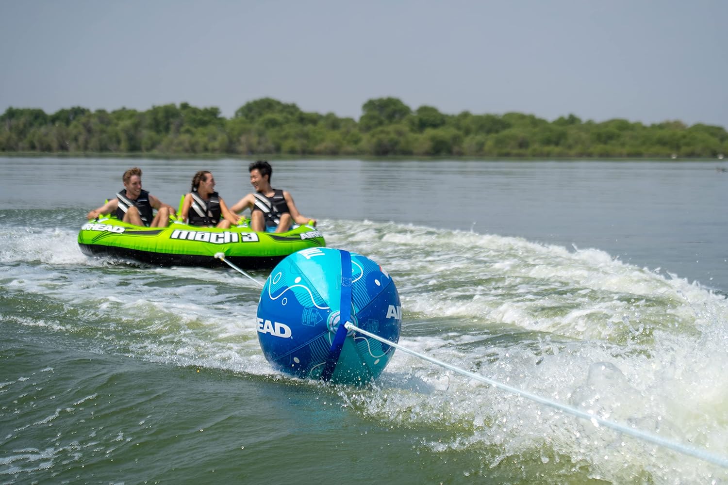 AIRHEAD AHBB-2030D Booster Ball 4-Rider - 60',Blue