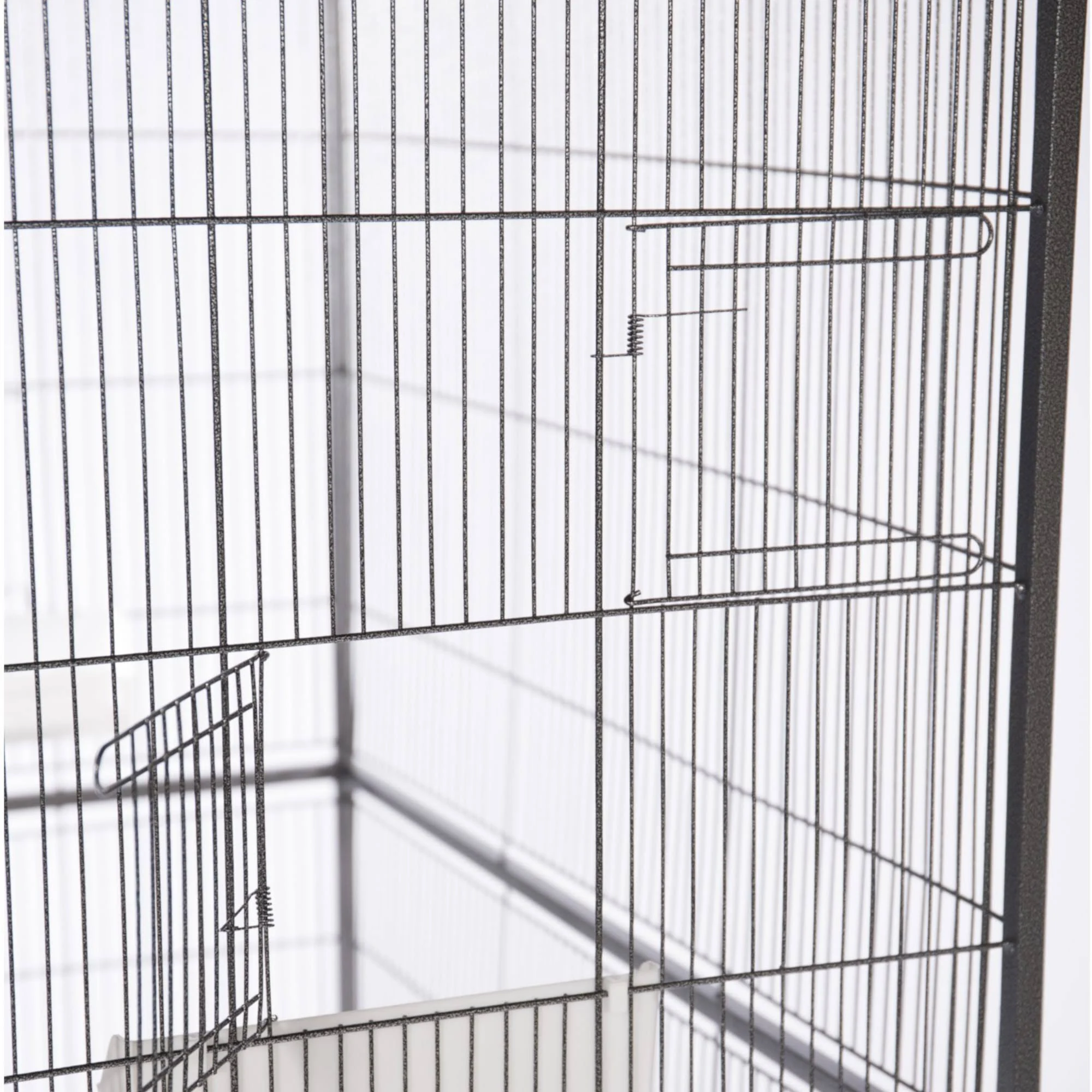 Prevue Pet Products Wrought Iron Flight Cage With Stand Chalk, Black