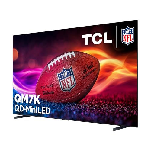 TCL 55-Inch Class QM7K Series QD-Mini LED 4K UHD Google Smart TV Best Premium Mini-LED TV - QLED, 144hz, 240hz Gaming Rate, Anti-Reflective Screen, Bang & Olufsen Audio, Atmos (55QM7K, 2025 Model)