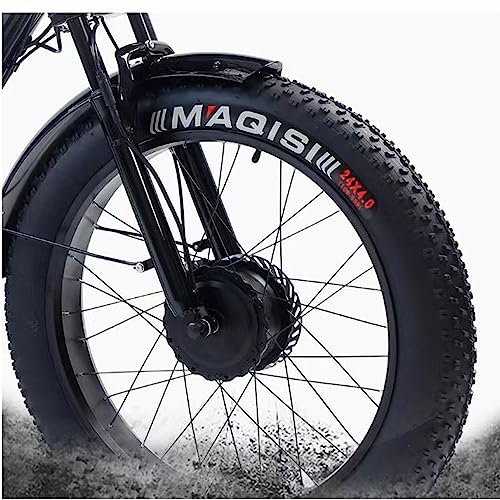 Electric Trike Adults, 380lbs, 24-20" Fat Tire 3 Wheel Electric Bicycle, 750W 48V 15Ah Removable Battery, Electric Tricycle 350lbs for Seniors