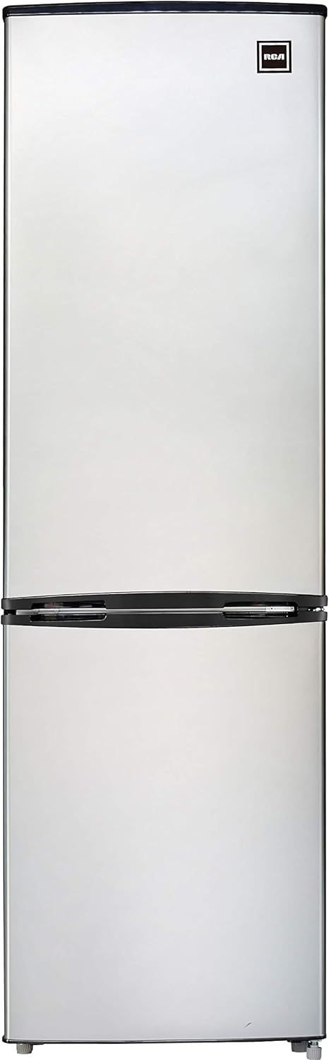 RCA RFR9004 Cubic Foot Fridge with Bottom Mount Freezer, 9.2 cu. ft, Stainless