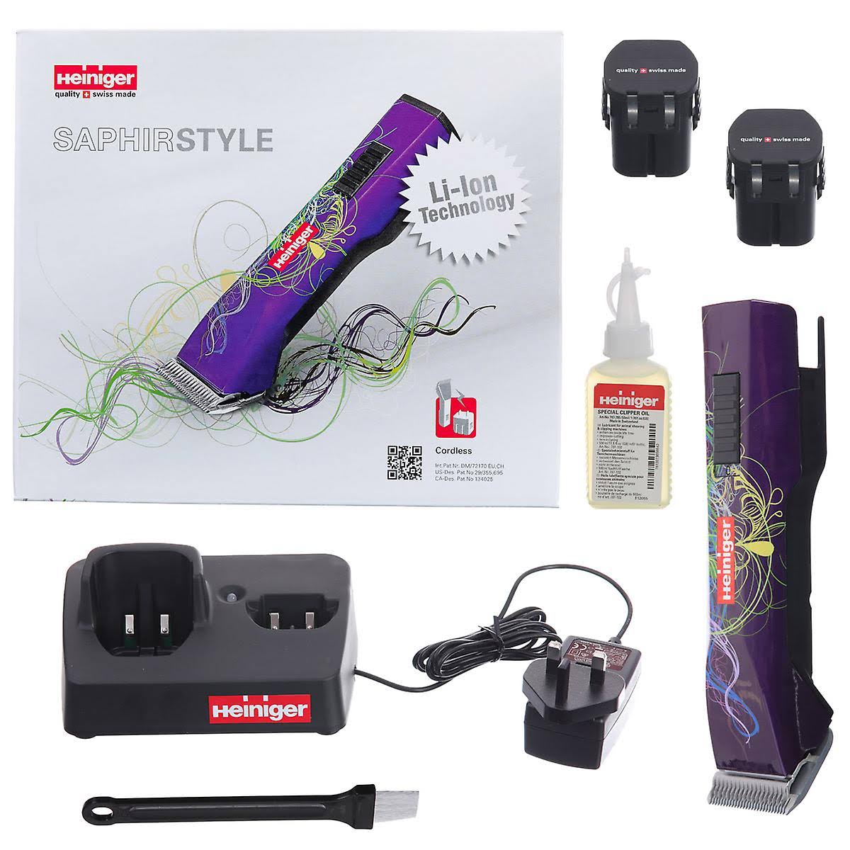 Heiniger Saphir New Style Cordless Limited Edition Clipper Pink Paws - EU Plug Version